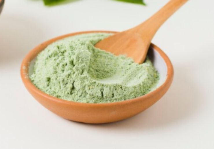A bowl of Moringa Flower Powder
