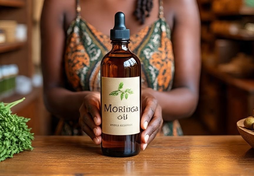 A lady who knows How to Choose Quality Moringa Oil
