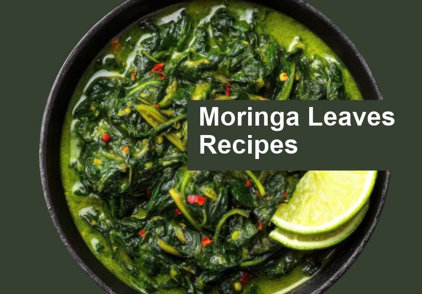 A freshly made moringa leaves recipe