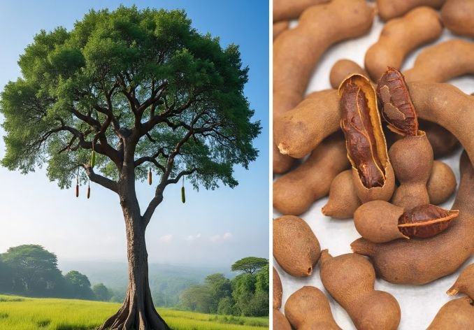 The tree and pod of tamarind